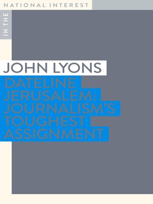 cover image of Dateline Jerusalem
